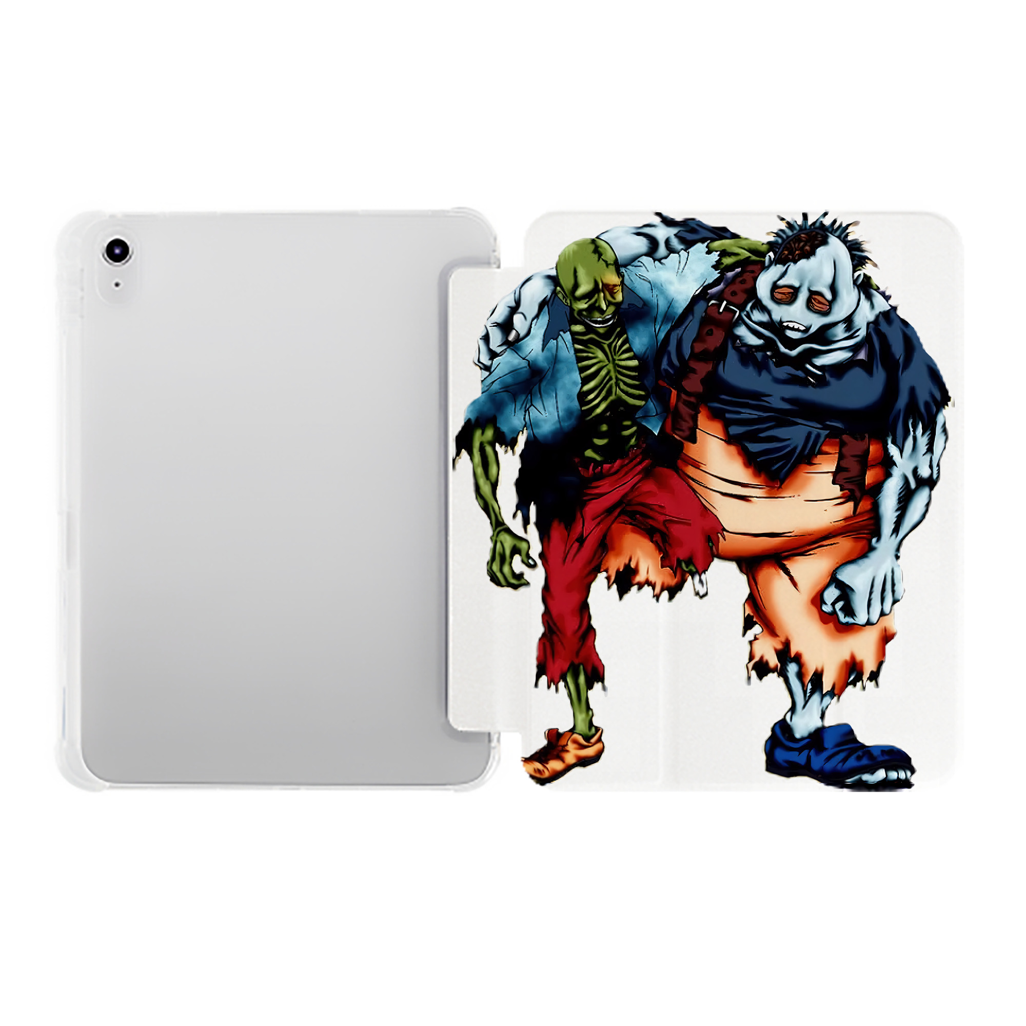 （画像用） 遊☆戯☆王 Yu-Gi-Oh! IPad ケース ペン収納付き 三つ折りスタンド PUレザー×シリコン 対応機種9.5/10.5/10.9インチ
